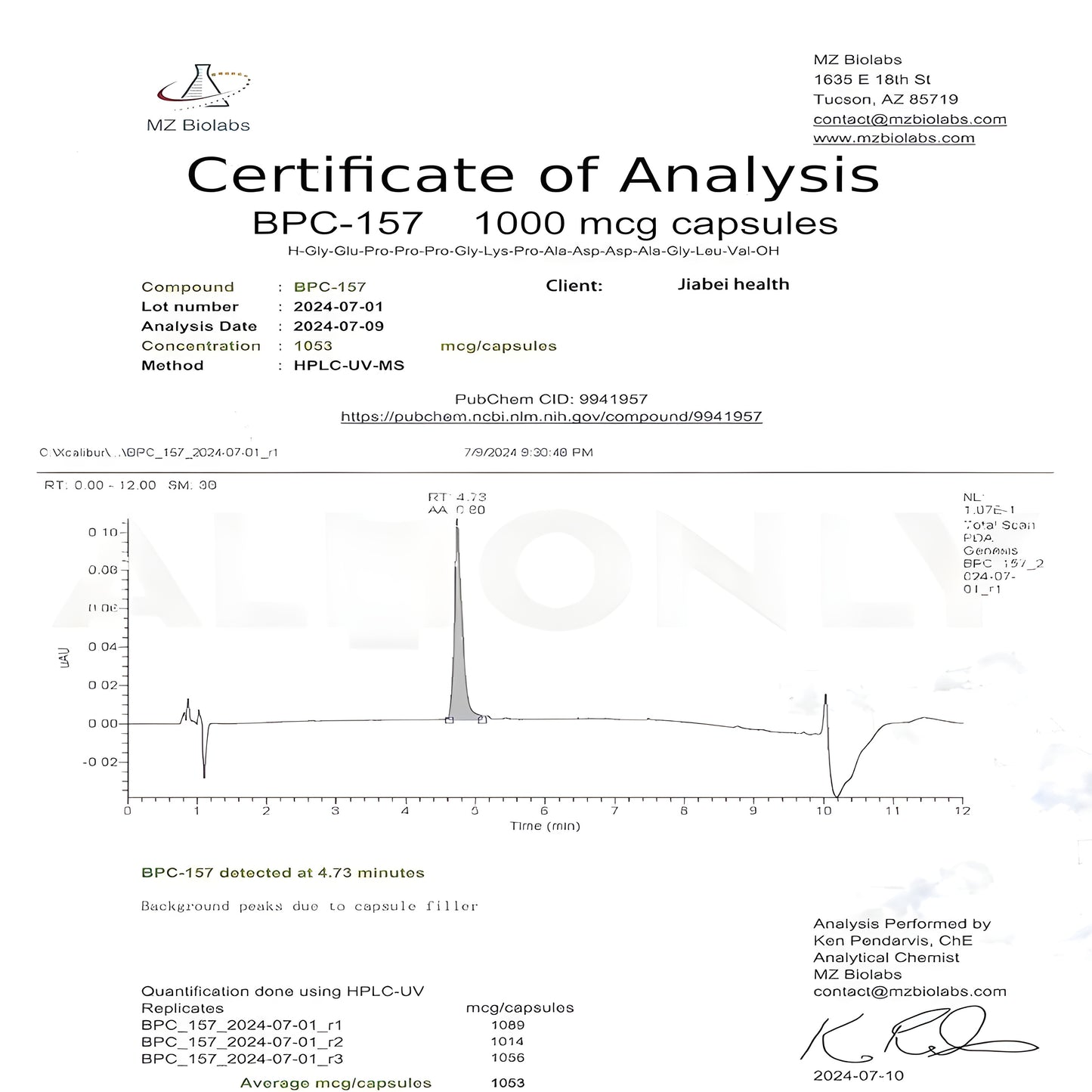 BPC-157 Peptide Capsules