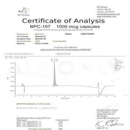 BPC-157 Peptide Capsules